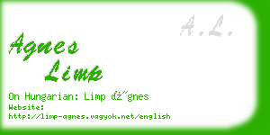 agnes limp business card